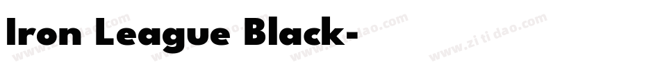 Iron League Black字体转换